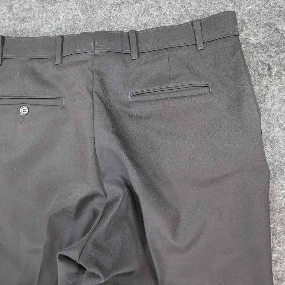 Levi's Action Slacks Mens 38x31 Black Dacron Polyester Regular Fit Dress Pants